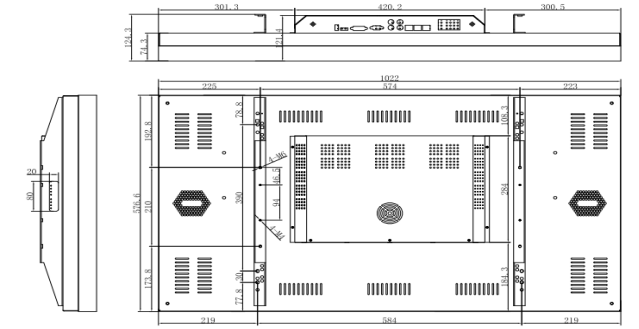 46寸3.5mm拼縫液晶拼接屏(圖3) 46寸3.5mm拼縫液晶拼接屏(圖3)
