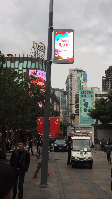 深圳羅湖智慧燈桿屏